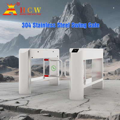 Outdoor Pedestrian Gate Access Control SS304 Fast Channel Turnstile Barrier Gate 50HZ