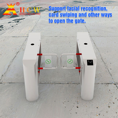 Outdoor Pedestrian Gate Access Control SS304 Fast Channel Turnstile Barrier Gate 50HZ