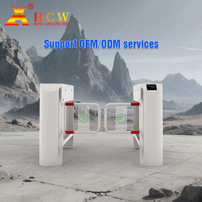 Outdoor Pedestrian Gate Access Control SS304 Fast Channel Turnstile Barrier Gate 50HZ