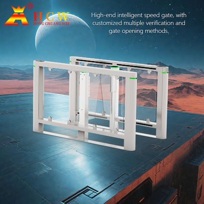 Sliding Speed Gate Turnstile 500-950mm Entrance Width Speedlane Swing Turnstile