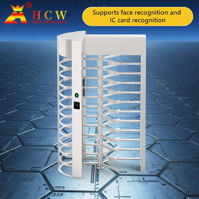 HCW Sus304 Full Height Pedestrian Revolving Gate Turnstile Face Recognition Corrosion Resistance