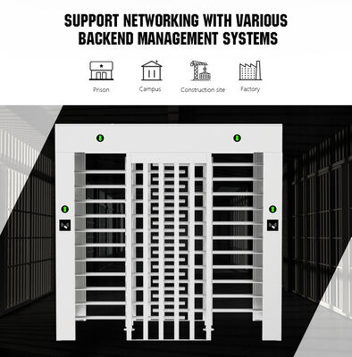 HCW 304 Stainless Steel Pedestrian Access Control Turnstile and 2400*1500*2300mm Full Height