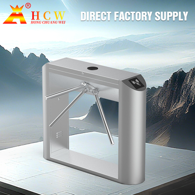 HCW Access Control Half Height Barrier Turnstile Gate 50HZ Support QR / Bar Code