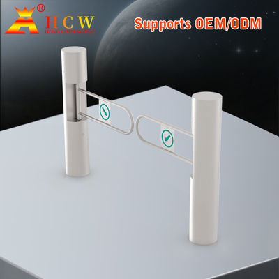 HCW AC220V Swing Barrier Gate Bridge Type Single / Two Way Pedestrian Swing Turnstile Gate
