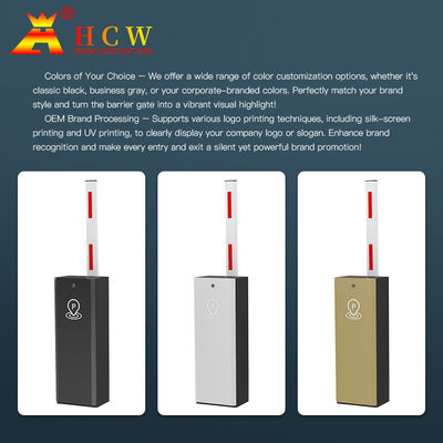 HCW  Barrier Gate Ac220v Security 3.5m Length Best Waterproof Pole Dc24v  Parking