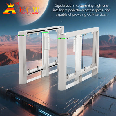 Hcw Automatische Drehscheibe Tor Led Indikator Anti-Smashing Ss304 Sicherheit Induktionskanal 40w