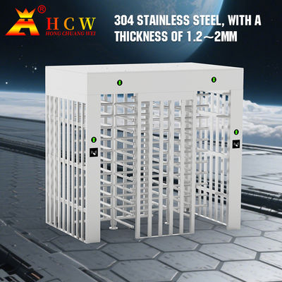 600mm Full Height Turnstile Gate For Construction Site Railway Station Community