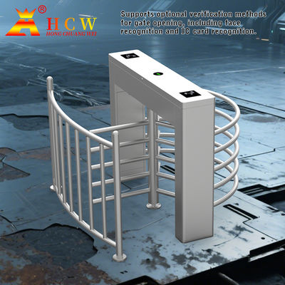 HCW Bidirectional Half Height Turnstile Gate Swipe Card  Access Control Device Waist-High Security For Gym