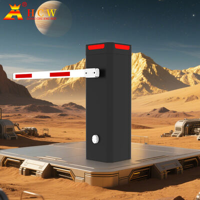 HCW ISO 9001/CE-zertifizierte Parkschranke mit 340*340*1095mm Gehäuse und kaltgewalzter Stahlkonstruktion